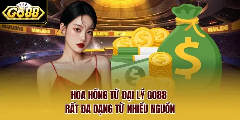 Hoa hồng từ đại lý GO88 rất đa dạng từ nhiều nguồn